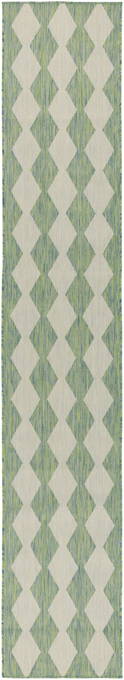 Nourison Home Positano POS04 Blue Green Contemporary Power-loomed Rug