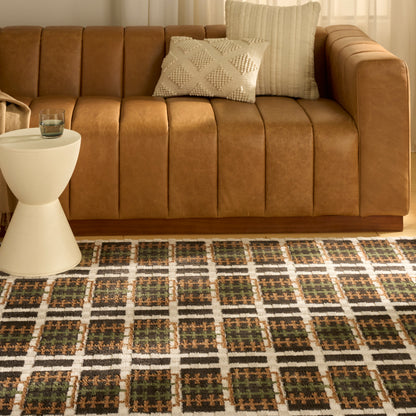 Nourison Home Nordic  Charcoal Multicolor  Contemporary