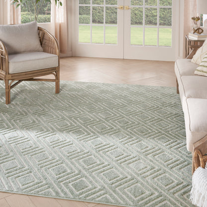 Nourison Home Care Free  Green  Contemporary