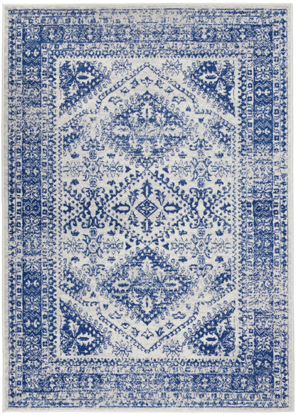 Nourison Home Whimsicle WHS15 Ivory Navy Transitional Power-loomed Rug