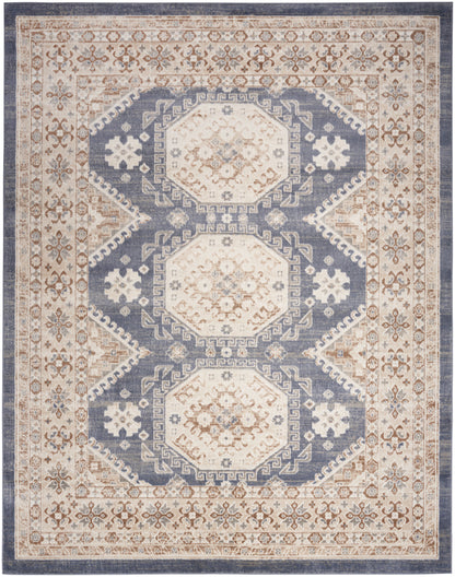 Nourison Home Serenity Home  Ivory Blue  Traditional