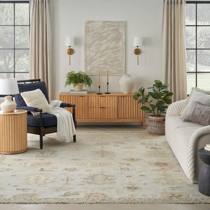 Nourison Home Whispers  Light Blue  Traditional