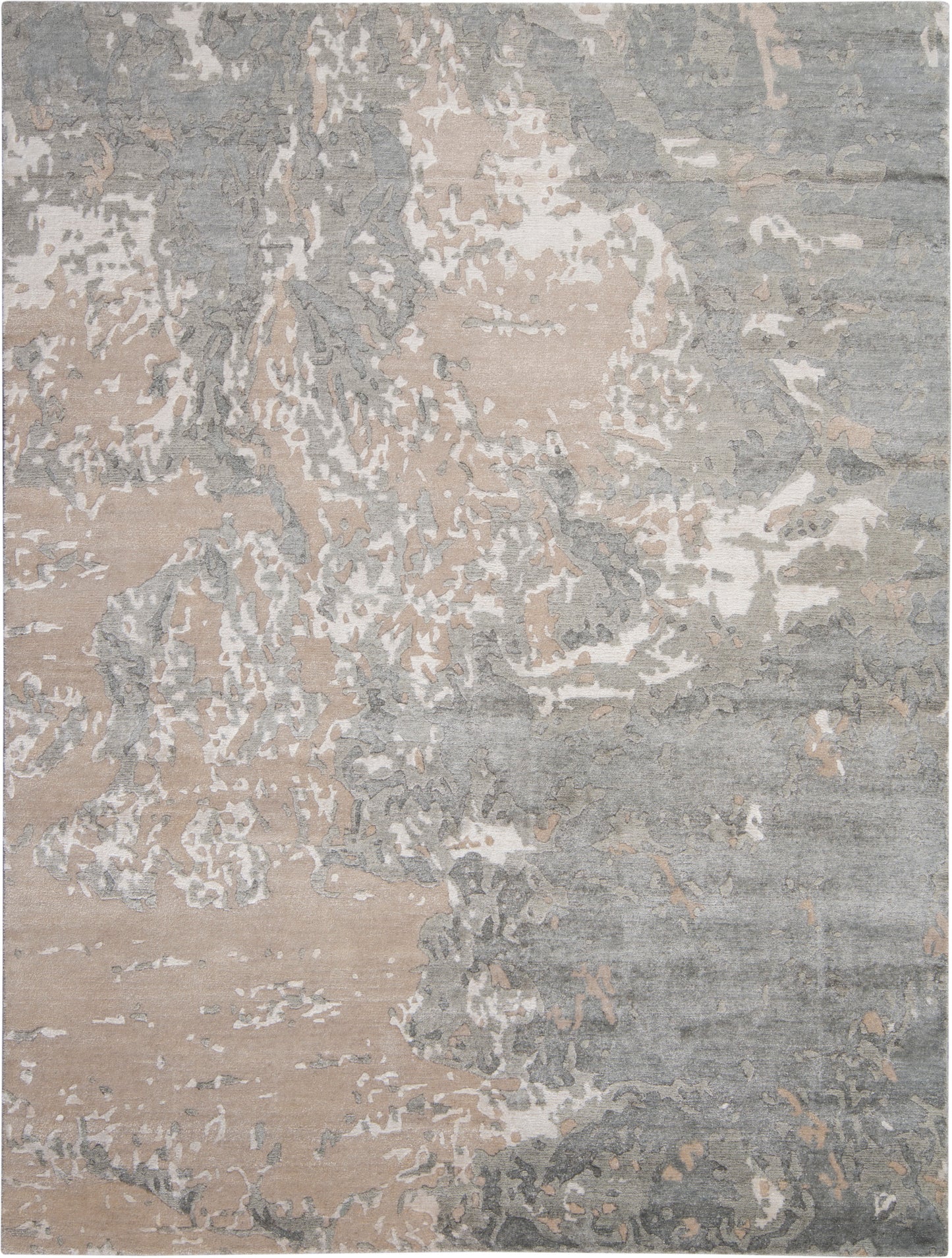 Nourison Home Silk Shadows SHA17 Sand Contemporary Hand Knotted Rug