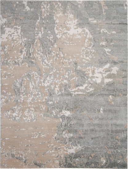 Nourison Home Silk Shadows SHA17 Sand Contemporary Knotted Rug