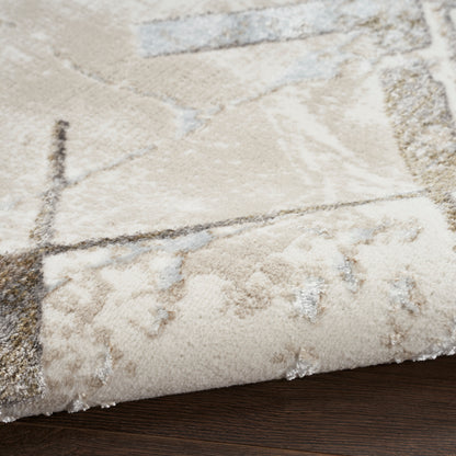 Nourison Home Glitz  Ivory Grey  Contemporary