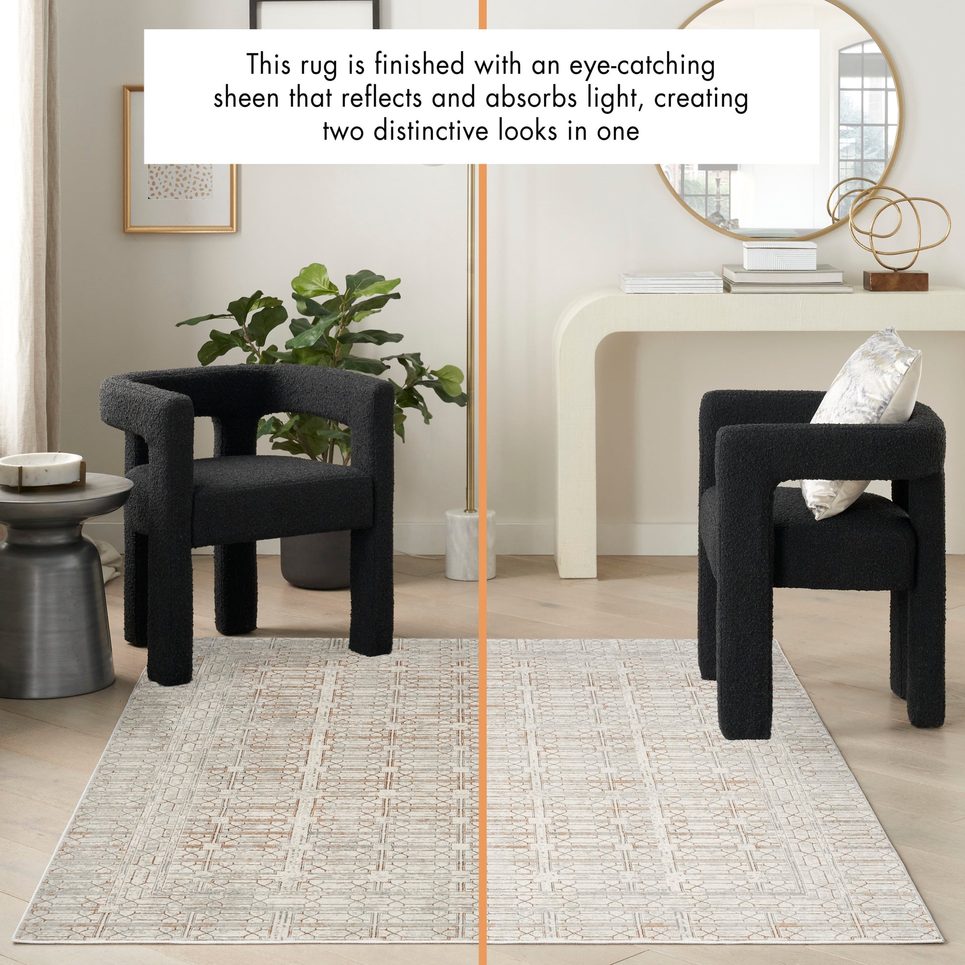 Nourison Home Desire  Ivory Beige  Contemporary