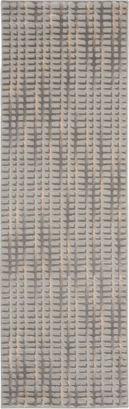 Nourison Home Solace SLA04 Grey Beige Contemporary Power-loomed Rug