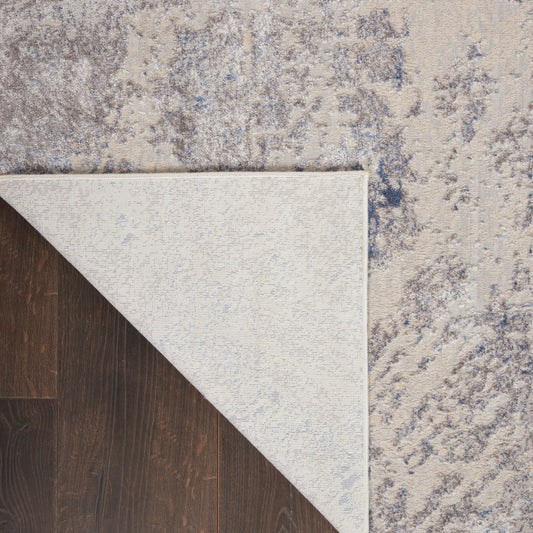 Nourison Home Silky Textures  Ivory Grey  Contemporary