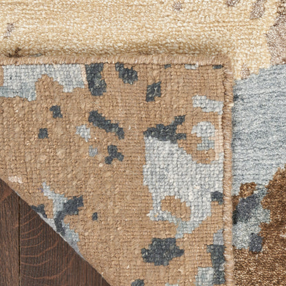 Nourison Home Silk Shadows  Beige Blue  Contemporary