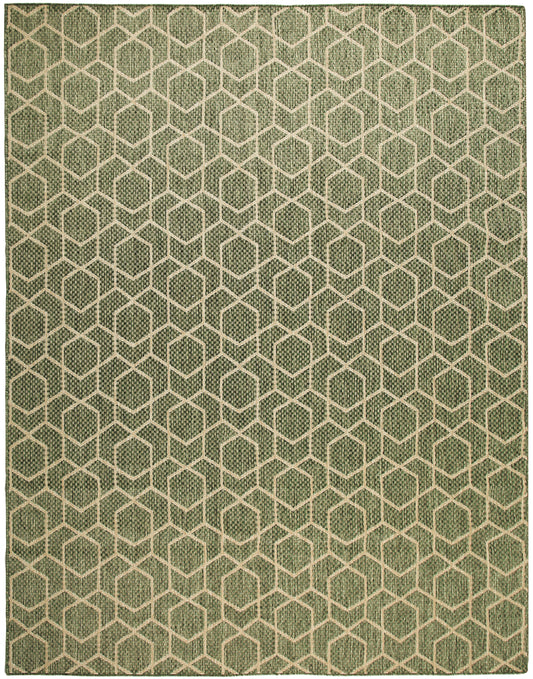 Nourison Home Horizon Indoor/Outdoor  Green  Contemporary