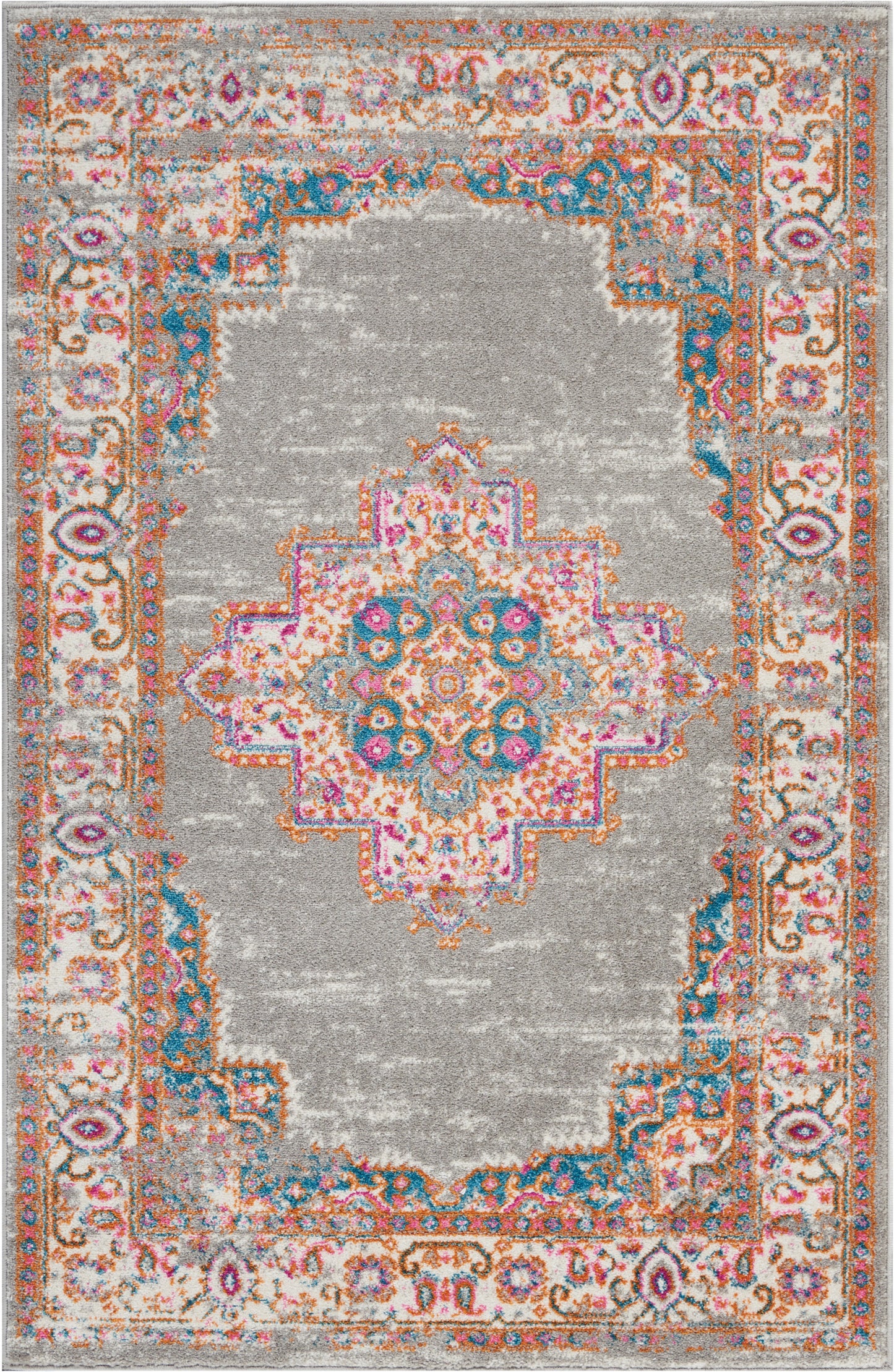 Nourison Home Passion PSN03 Grey Transitional Power-loomed Rugs