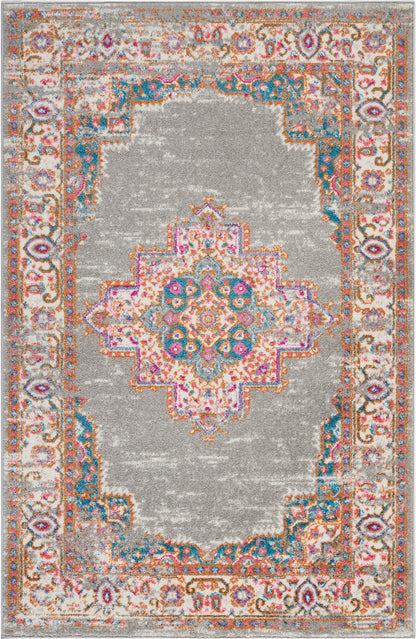 Nourison Home Passion PSN03 Grey Transitional Power-loomed Rugs