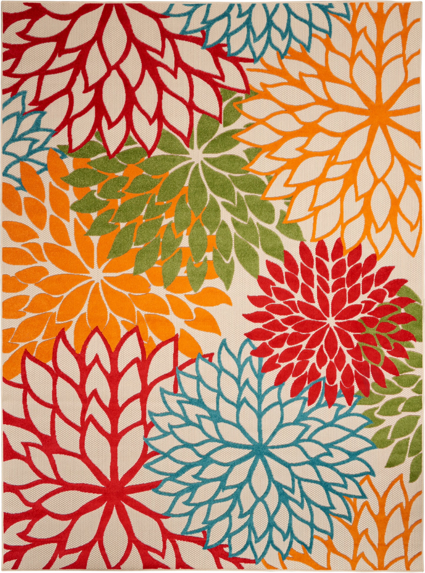 Nourison Home Aloha ALH05 Green Contemporary Power-loomed Rugs