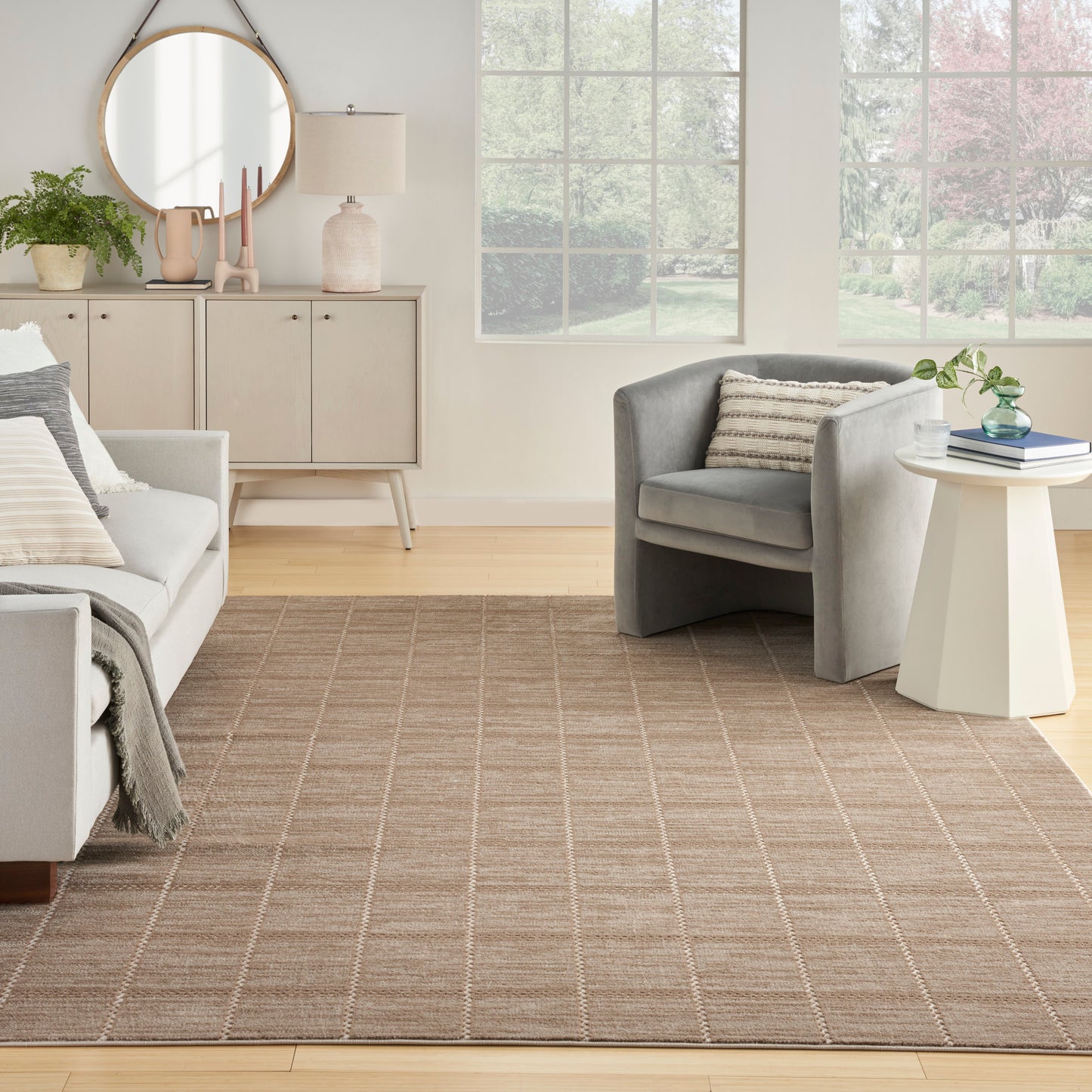 Nourison Home Serenity Home  Mocha Ivory  Contemporary