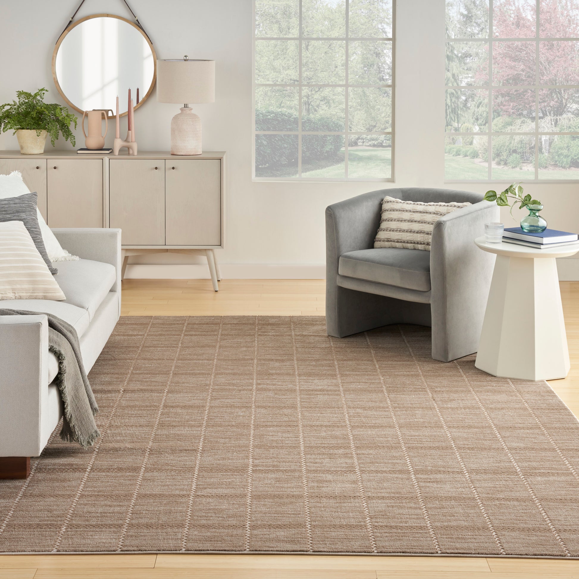 Nourison Home Serenity Home  Mocha Ivory  Contemporary