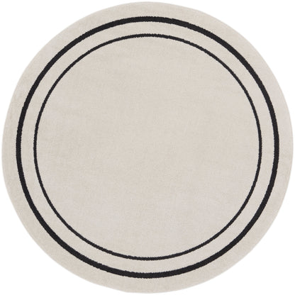 Nourison Home Nourison Essentials NRE02 Ivory Black Contemporary Power-loomed Rug