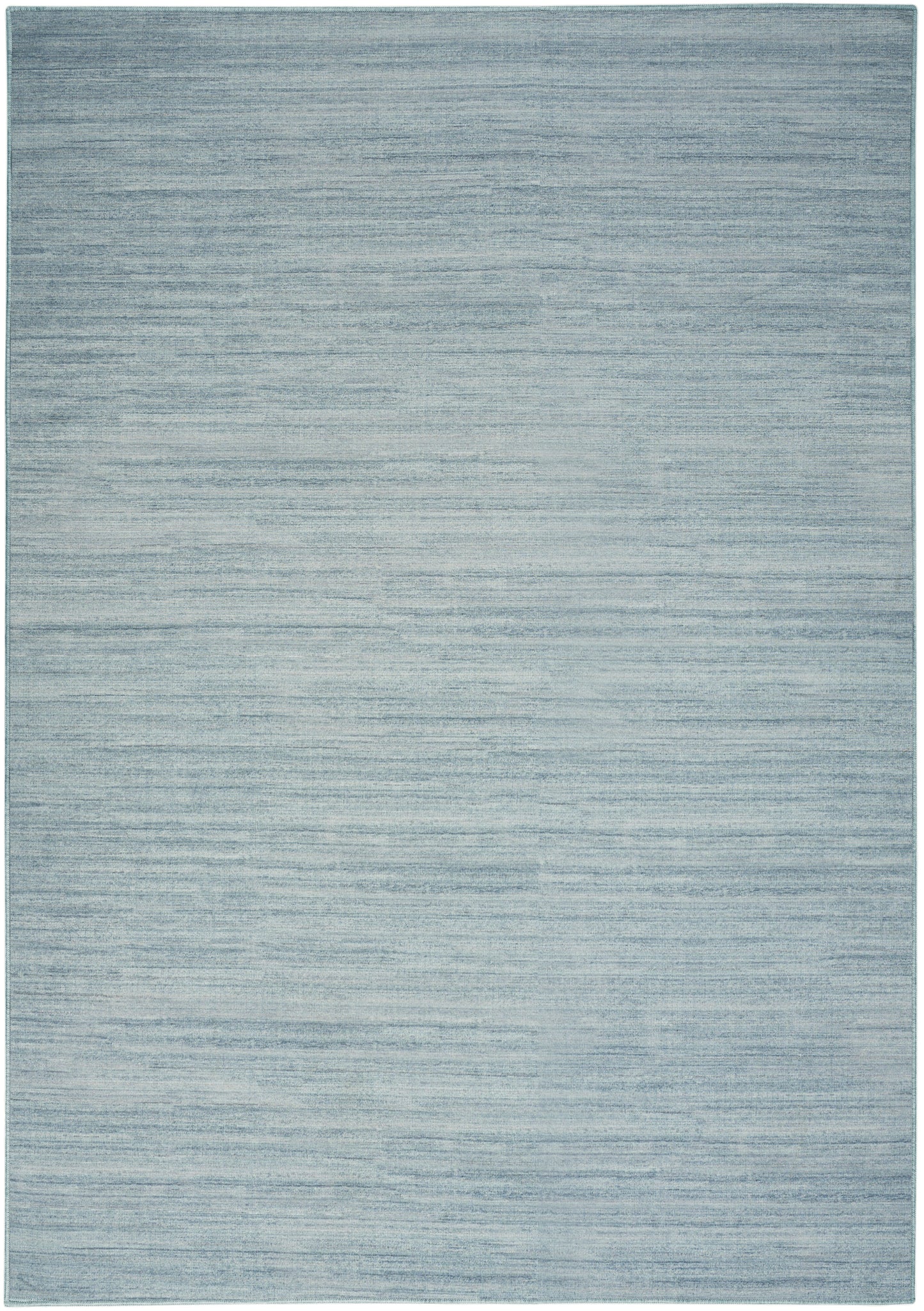 Nourison Home Washable Essentials WAE01 Aqua Contemporary Loom-woven Rug