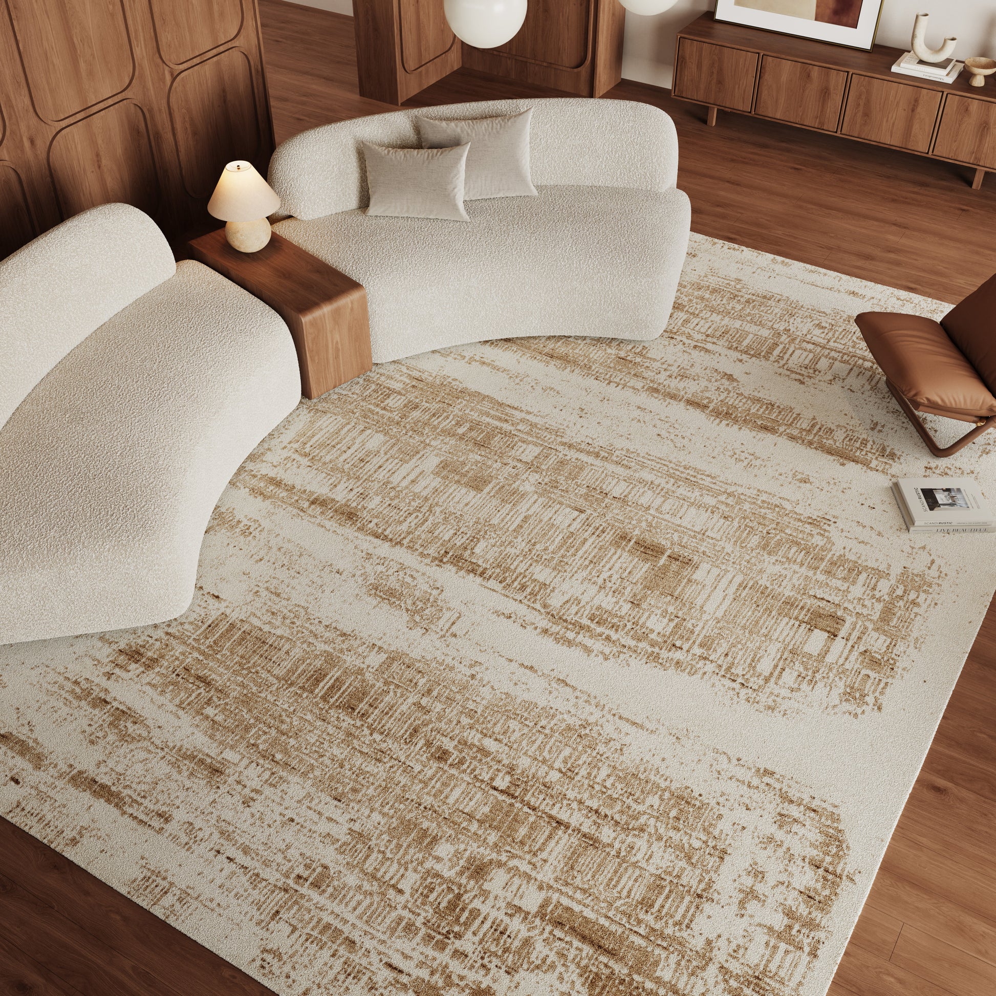 Nourison Home Harmony  Ivory Gold  Contemporary