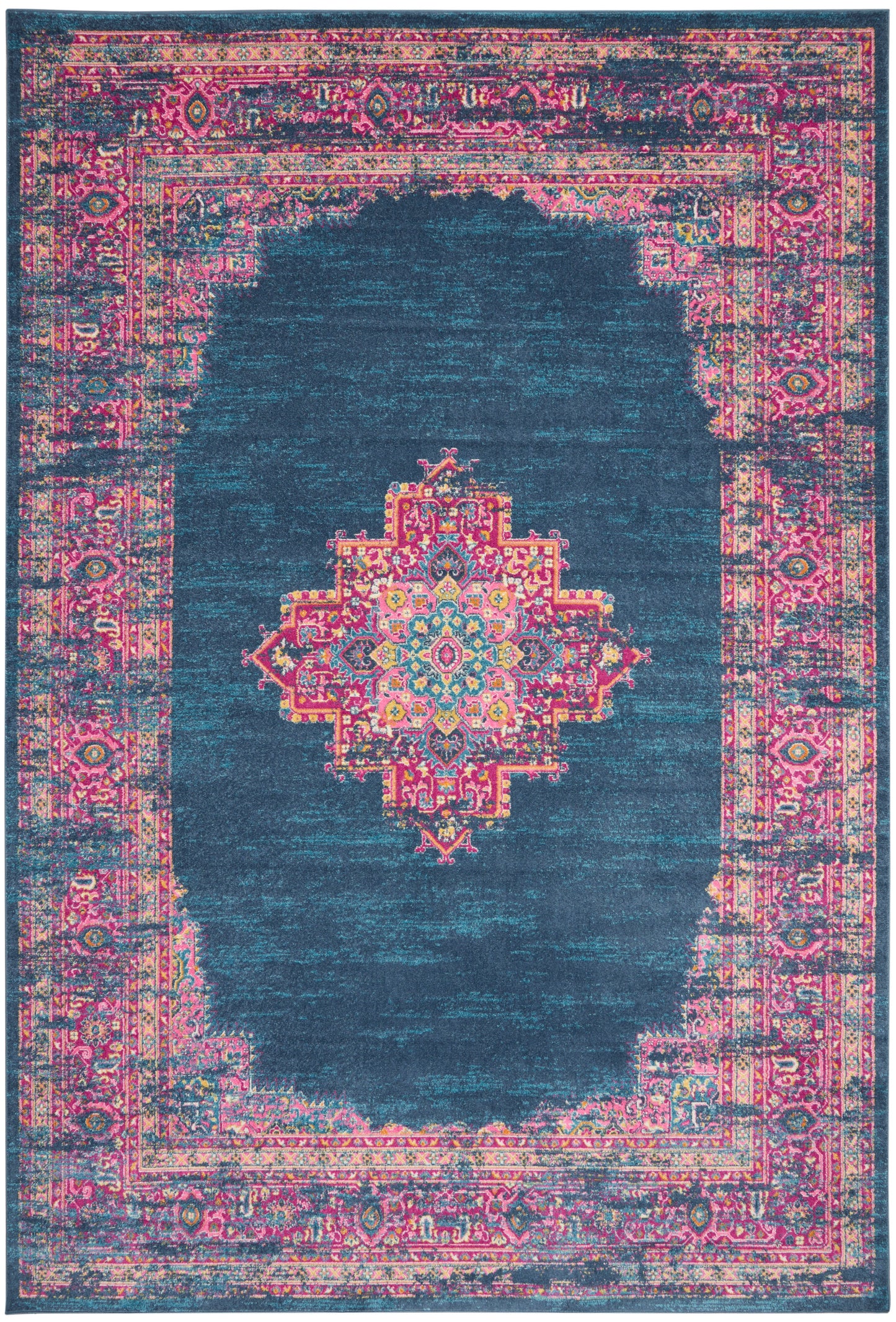 Nourison Home Passion PSN03 Blue Transitional Power-loomed Rugs