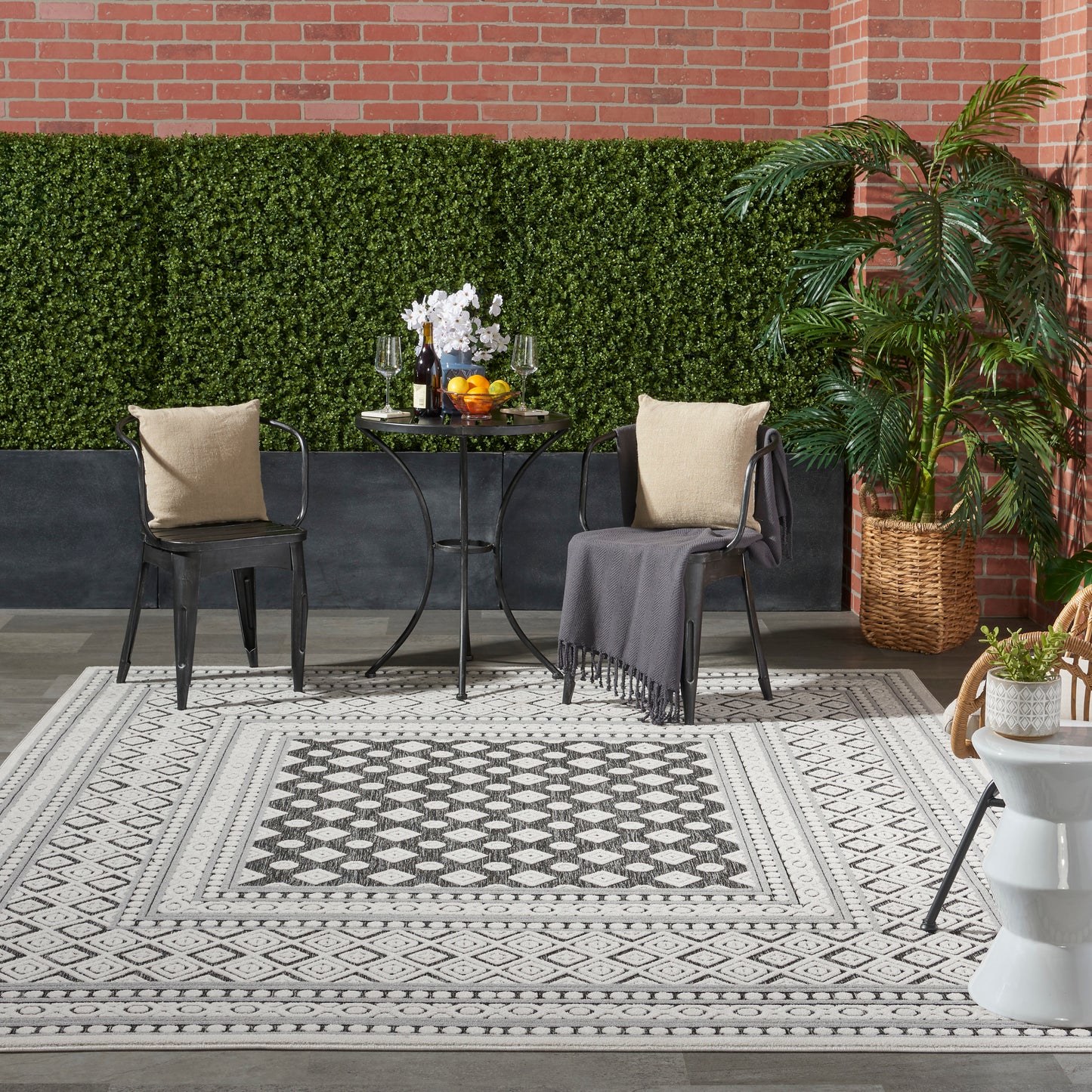 Nourison Home Key Largo  Dark Grey  Transitional