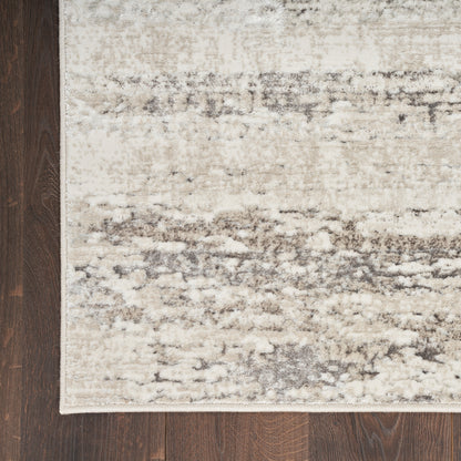 Nourison Home Glitz  Cream Grey  Contemporary