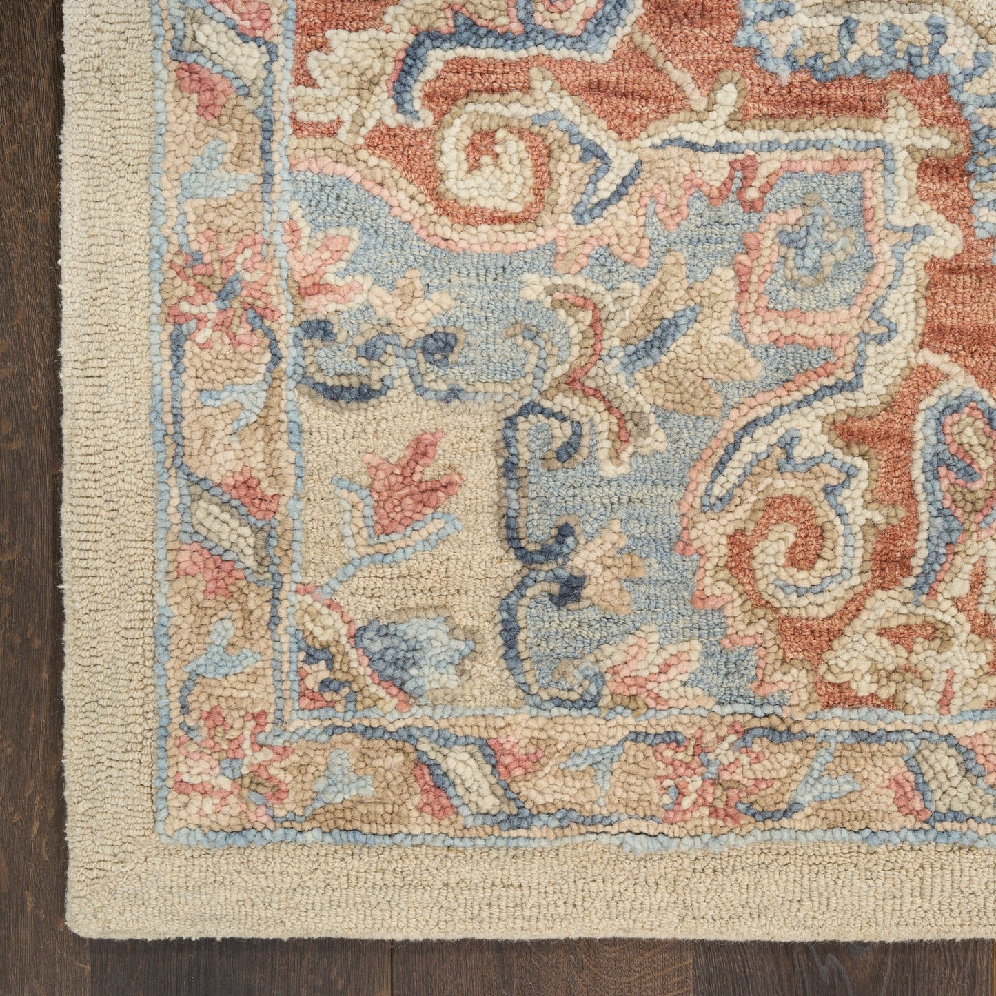 Nourison Home Maison  Ivory Rust  Traditional