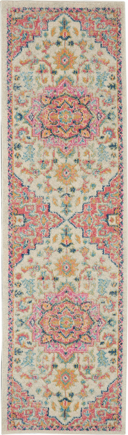 Nourison Home Passion PSN25 Ivory Pink Transitional Power-loomed Rugs