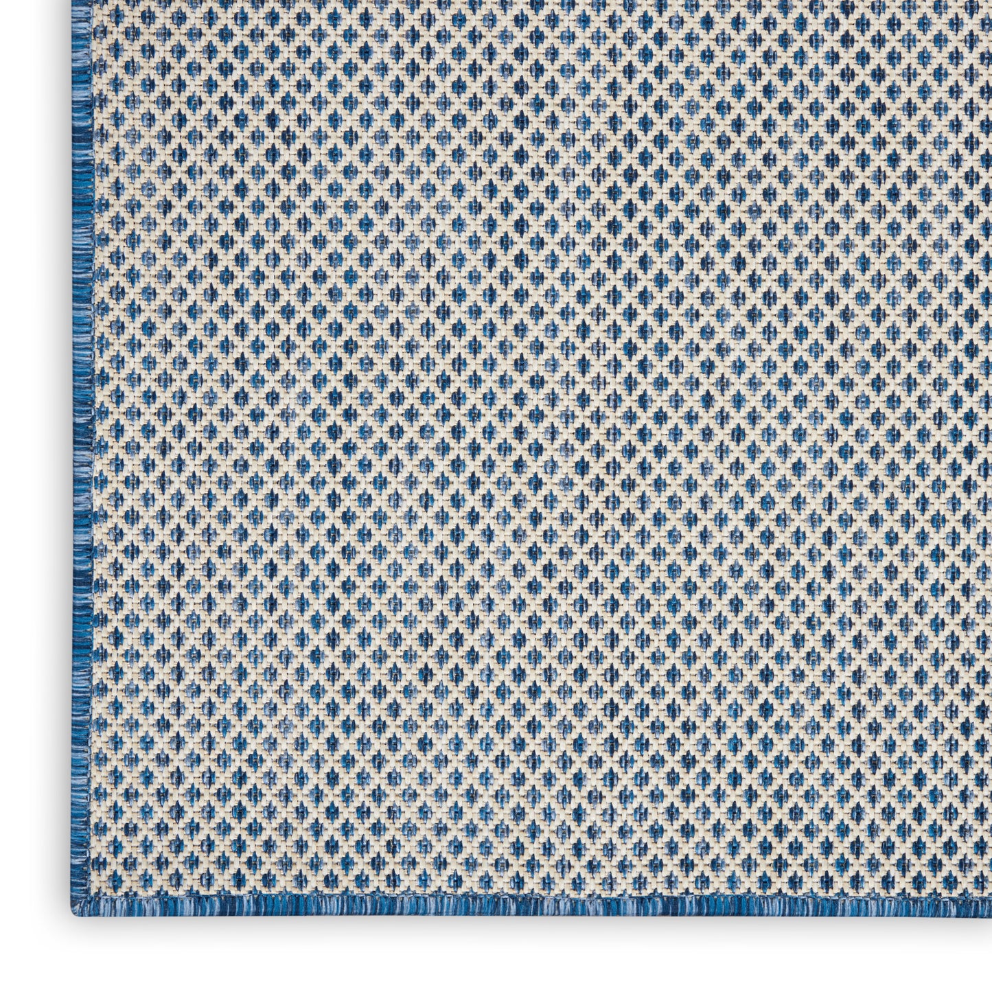 Nourison Home Courtyard  Ivory Blue  Contemporary