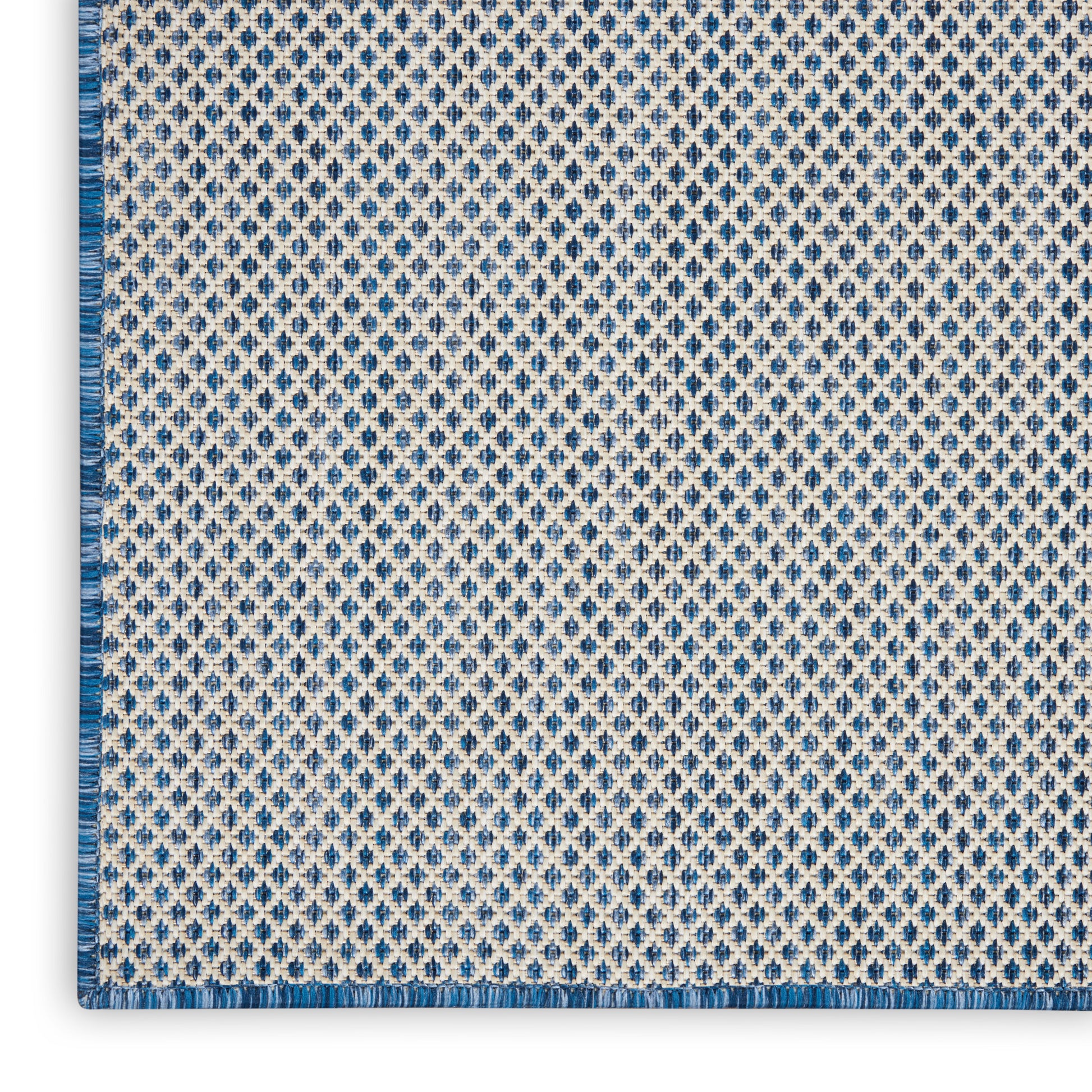 Nourison Home Courtyard  Ivory Blue  Contemporary