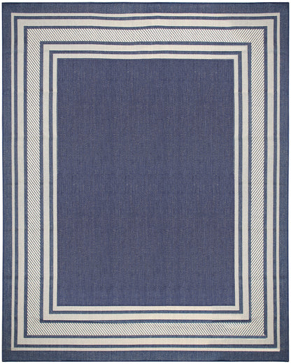 Nourison Home Horizon Indoor/Outdoor HOZ03 Navy Contemporary Power-loomed Rug