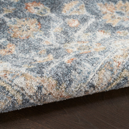 Nourison Home Astra Machine Washable  Grey Gold  Traditional