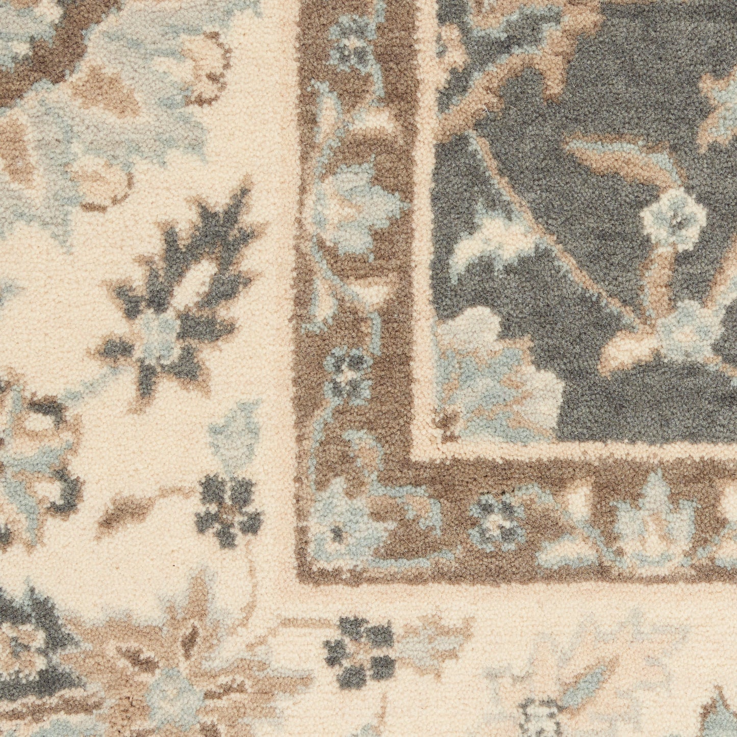 Nourison Home Living Treasures  Grey Ivory  Traditional