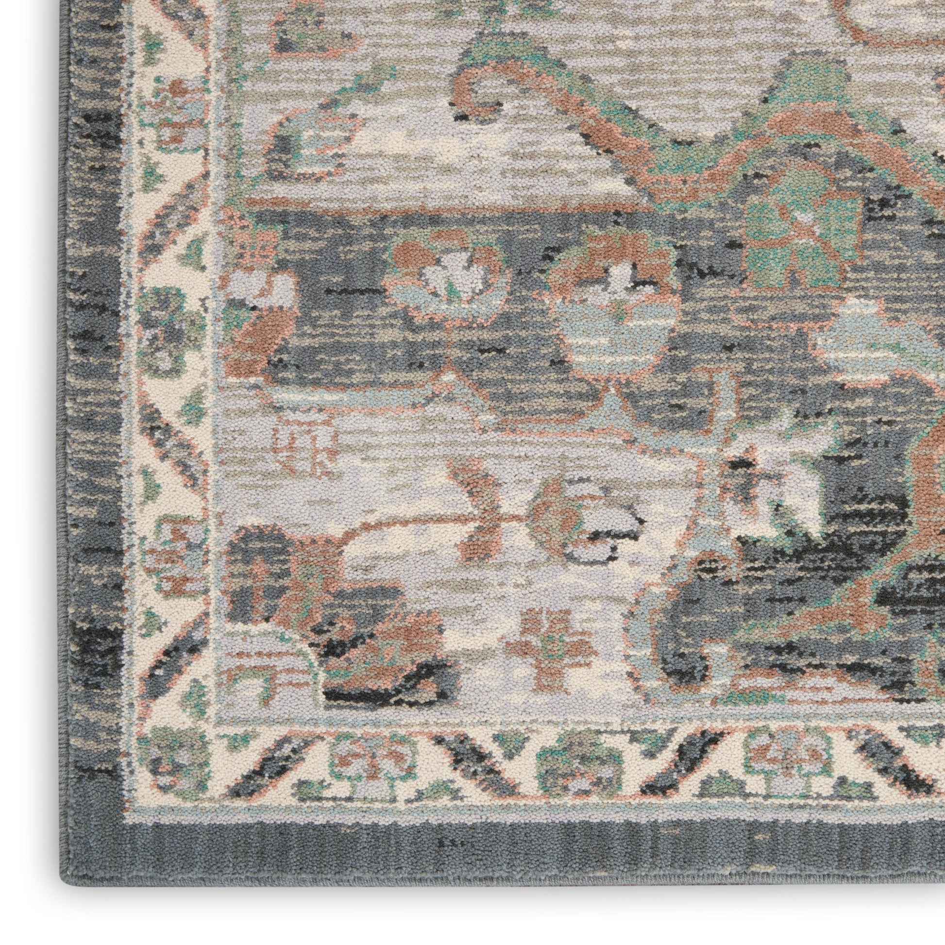 Nourison Home Parisa  Grey Sage  Traditional