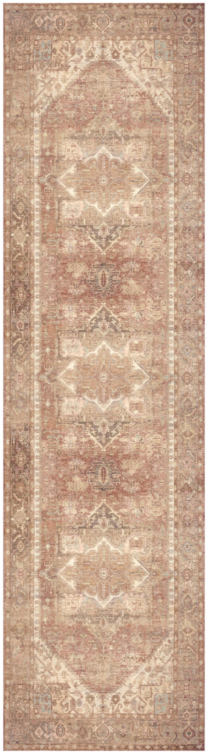 Nourison Home Vintage Washables VWS14 Gold Traditional Flat Weave Rug