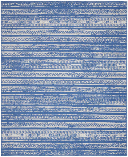 Nourison Home Whimsicle WHS16 Light Blue Ivory Transitional Power-loomed Rug