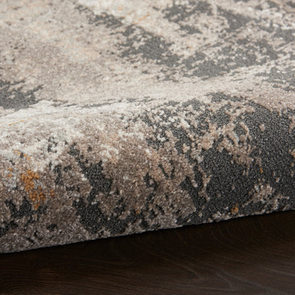 Nourison Home Tangra  Cream Grey  Contemporary