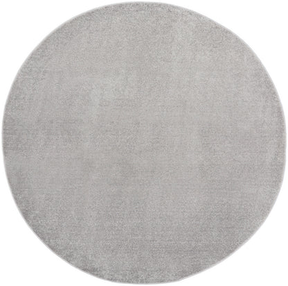 Nourison Home Nourison Essentials NRE01 Silver Grey Contemporary Power-loomed Rug