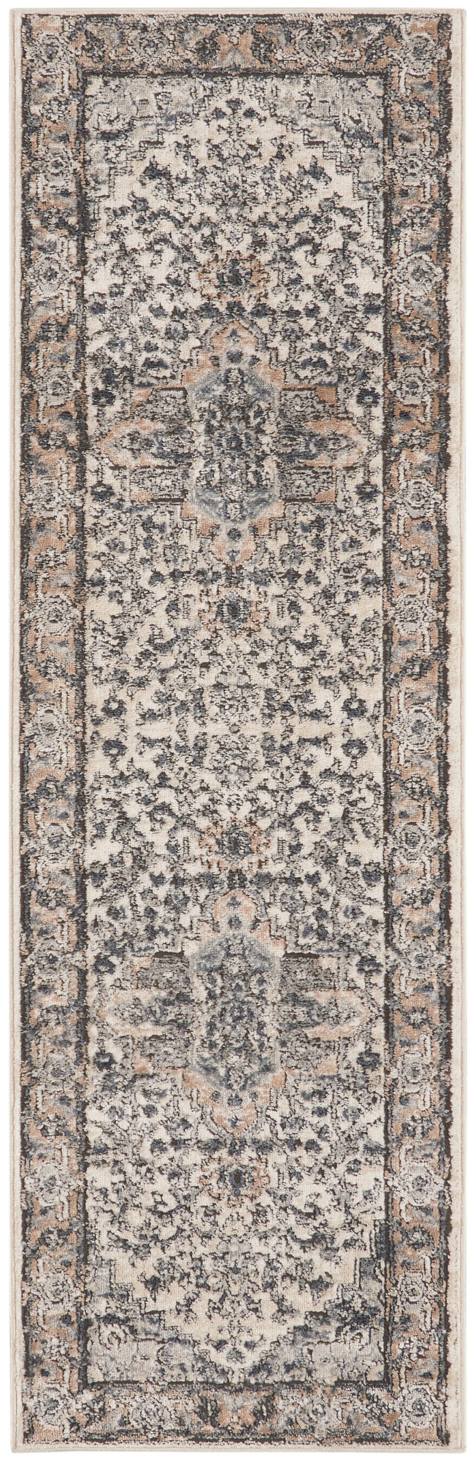 Nourison Home Quarry QUA05 Ivory Grey Transitional Power-loomed Rugs