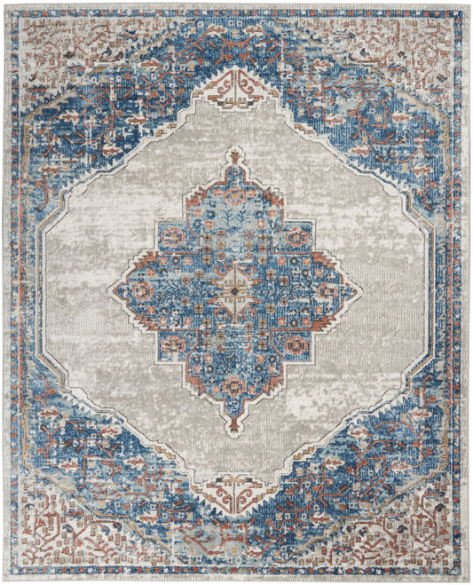 Nourison Home Quarry  Blue Grey  Traditional