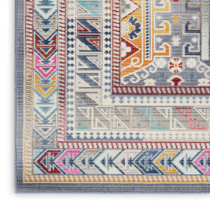 Nourison Home Vintage Kashan  Grey Multi  Traditional