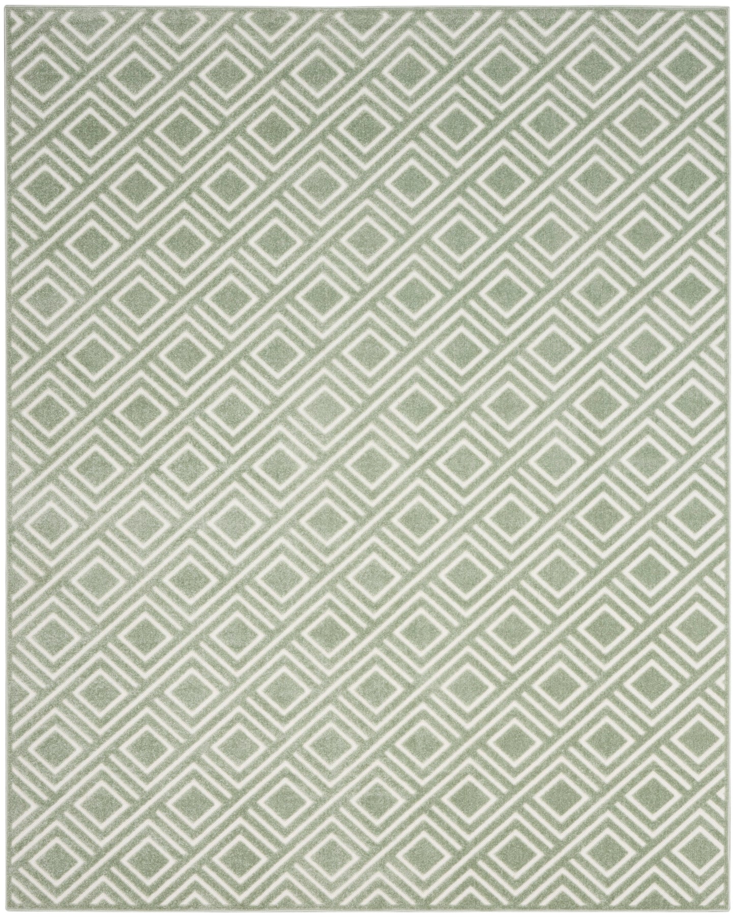 Nourison Home Care Free  Green  Contemporary