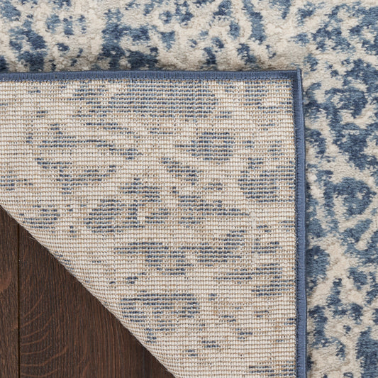 Nourison Home Exhale  Navy Ivory  Contemporary