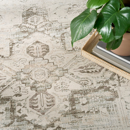Nourison Home Soft Mist  Ivory Light Grey  Traditional