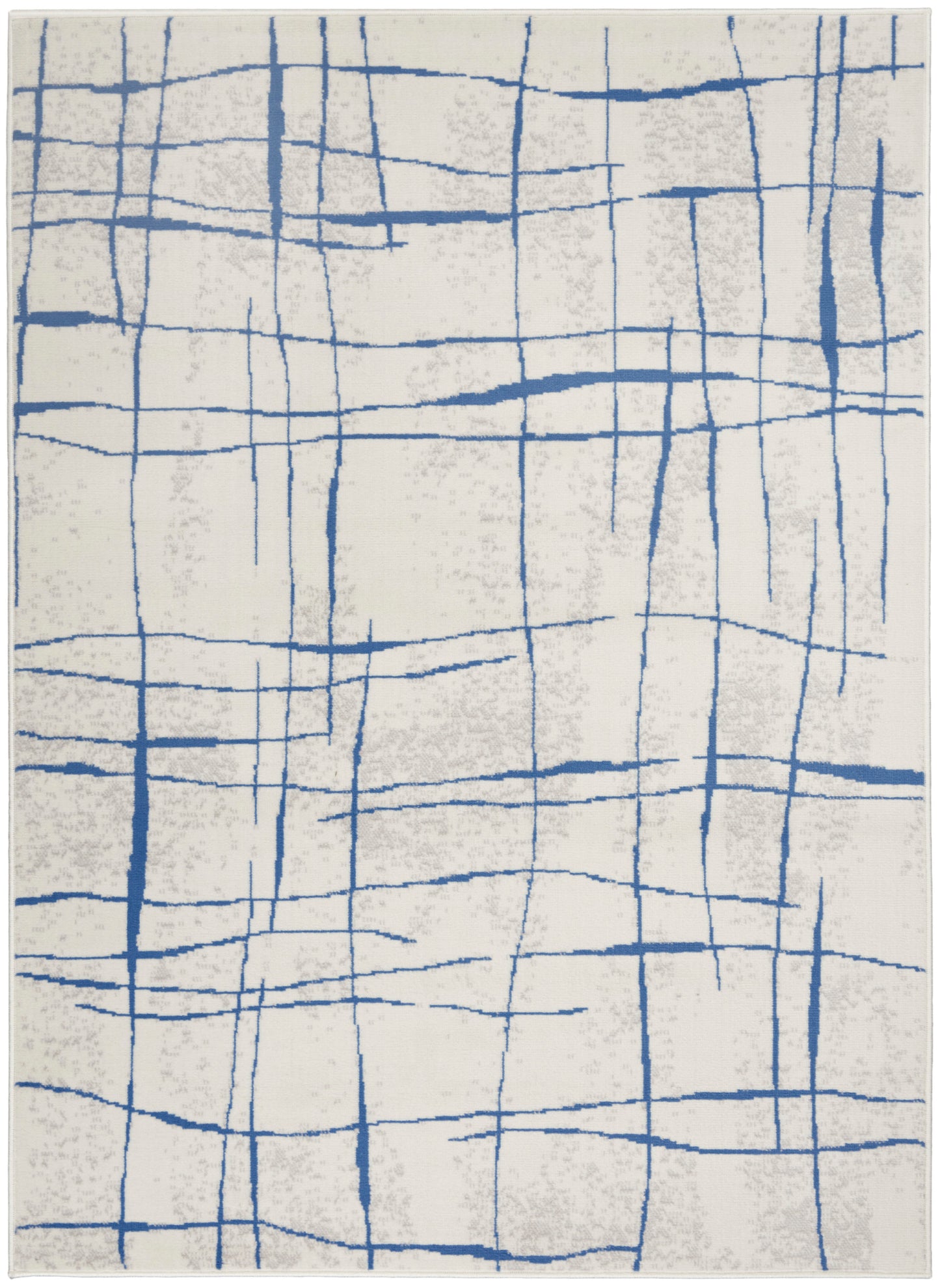 Nourison Home Whimsicle WHS09 Ivory Blue Contemporary Power-loomed Rug