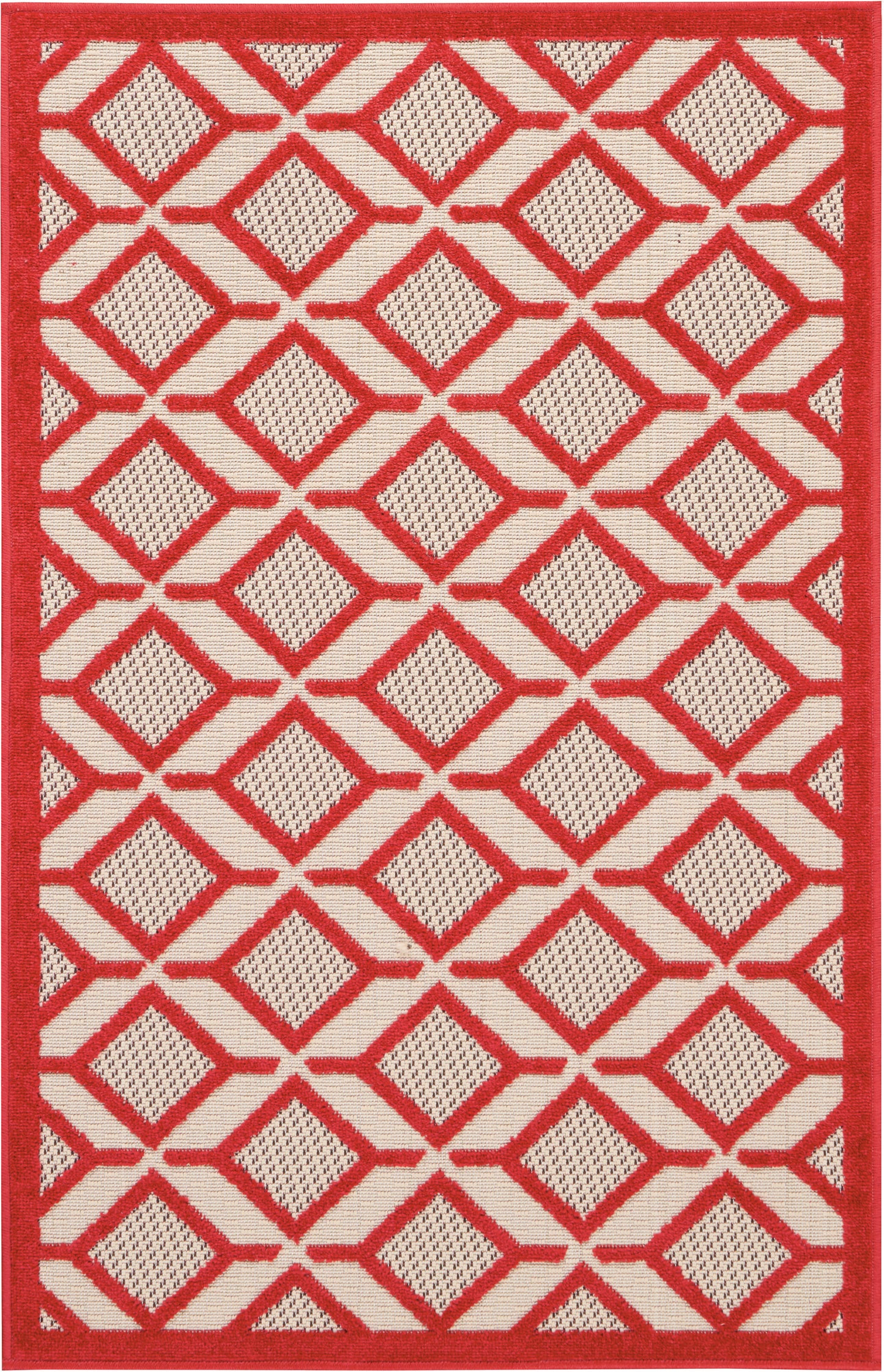 Nourison Home Aloha ALH03 Red Contemporary Power-loomed Rugs