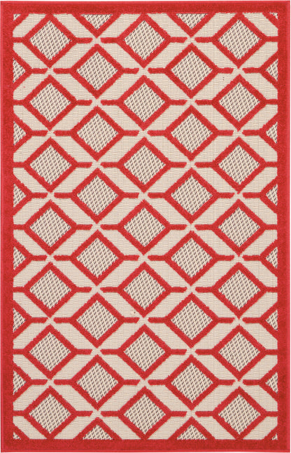 Nourison Home Aloha ALH03 Red Contemporary Power-loomed Rugs