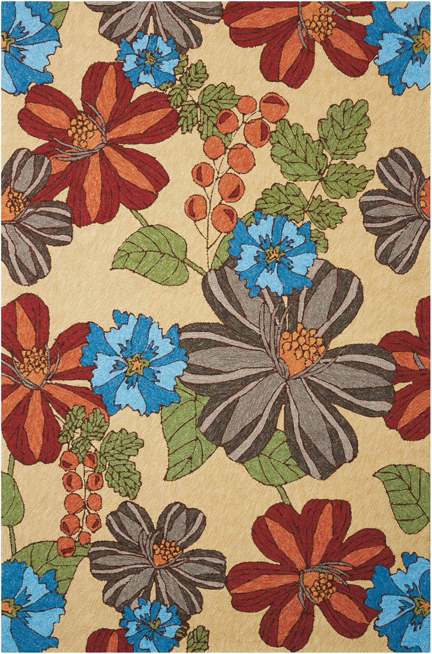 Nourison Home South Beach SOU04 Sand Contemporary Hooked Rug