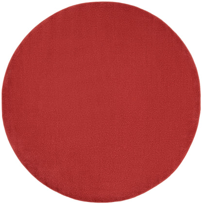 Nourison Home Nourison Essentials NRE01 Brick Red Contemporary Power-loomed Rug