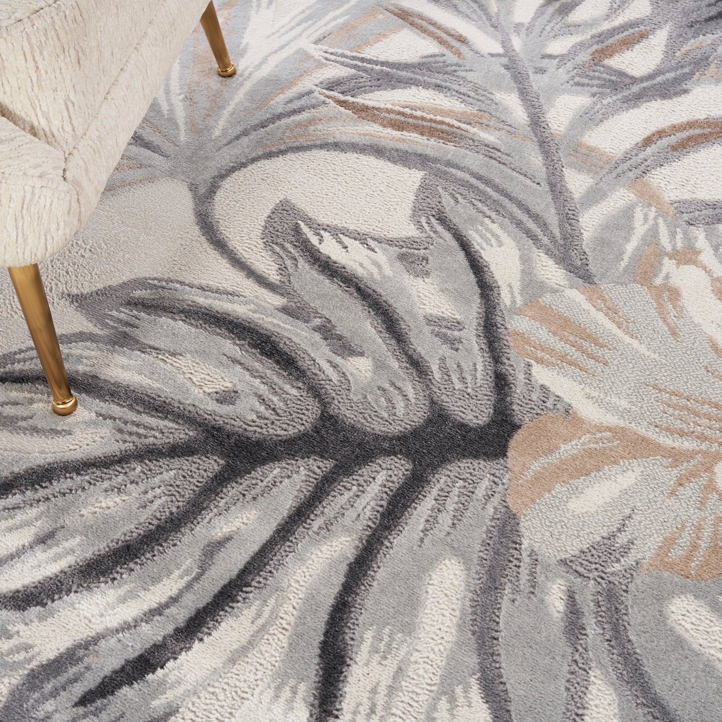 Nourison Home Seaside  Ivory Grey  Contemporary