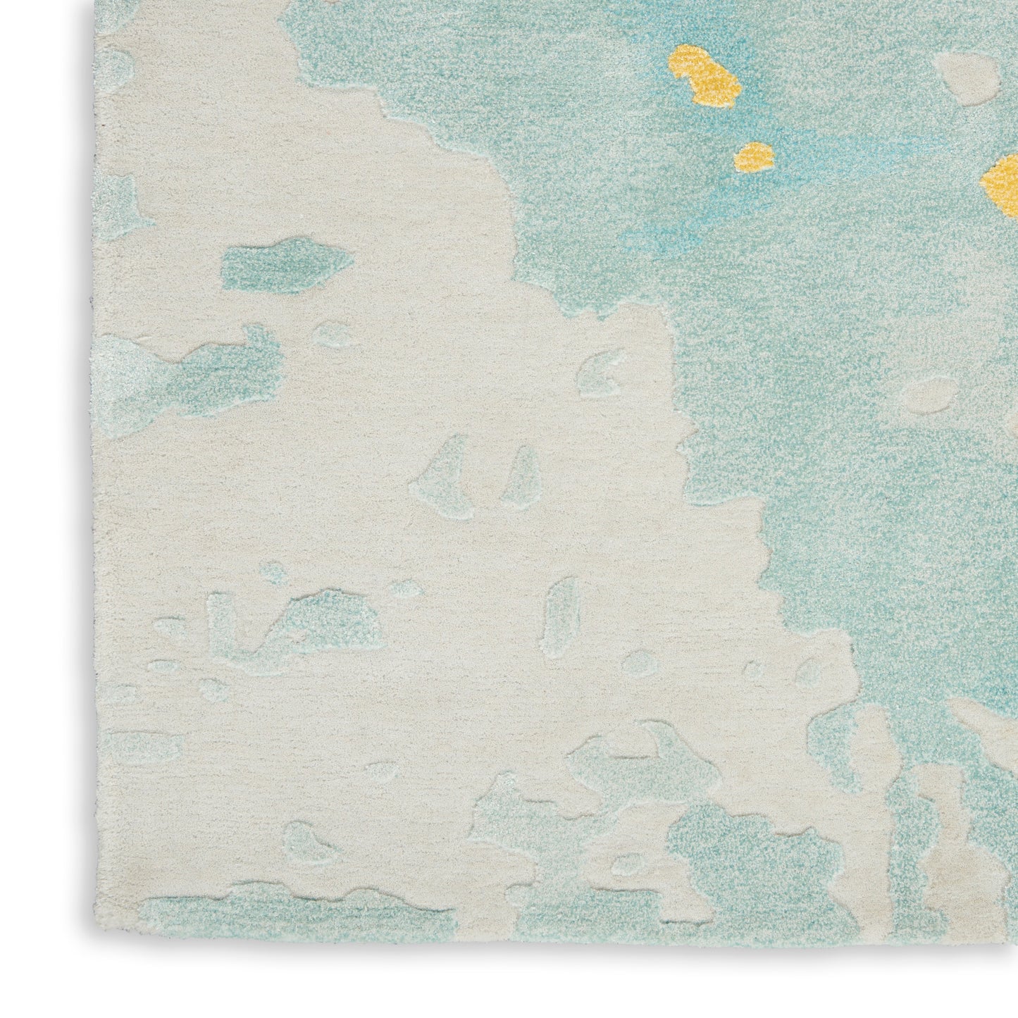 Nourison Home Prismatic  Seafoam Gold  Contemporary